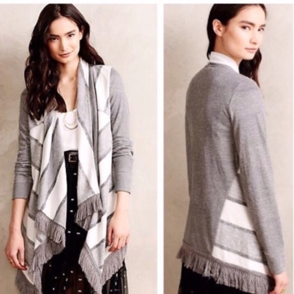 Anthropologie Sweaters - Anthro Saturday Sunday Elise Fringe Cardigan 
M
